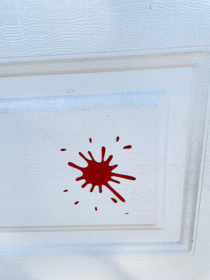 Bloody Happy Halloween Garage Door Magnets, Reusable decorations, Halloween deco