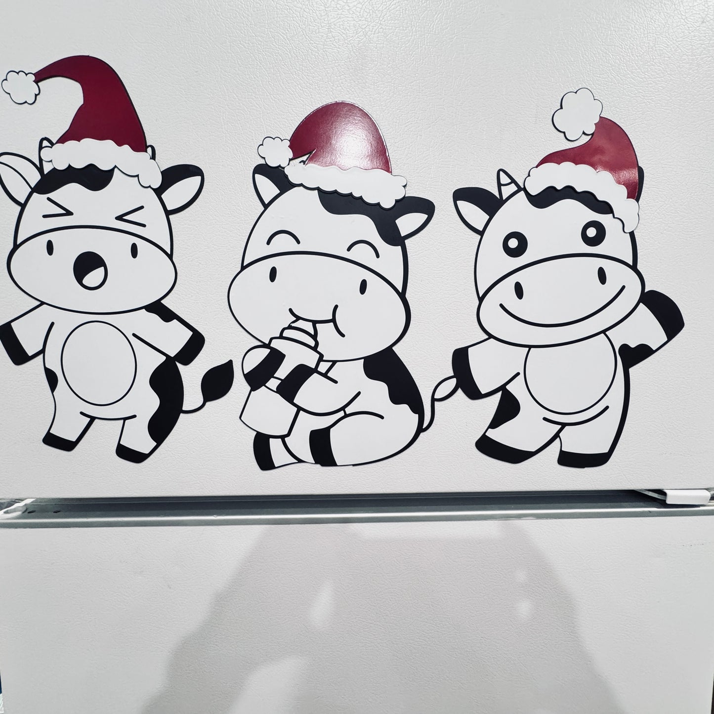 Cows Christmas, Mooey Christmas Cow Magnets – Festive Farm Friends with Personality!
