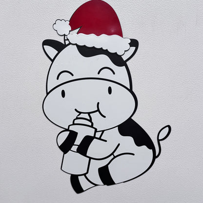 Cows Christmas, Mooey Christmas Cow Magnets – Festive Farm Friends with Personality!