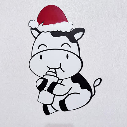 Cows Christmas, Mooey Christmas Cow Magnets – Festive Farm Friends with Personality!