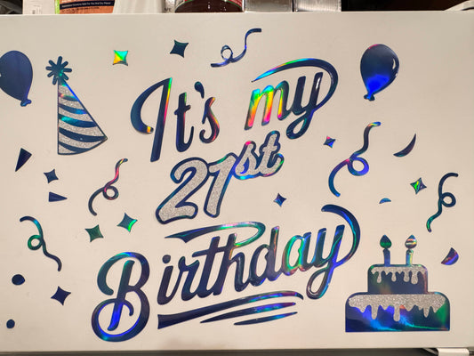 Milestone Birthday Cruise Door Magnet Set: Customizable Cabin Decor