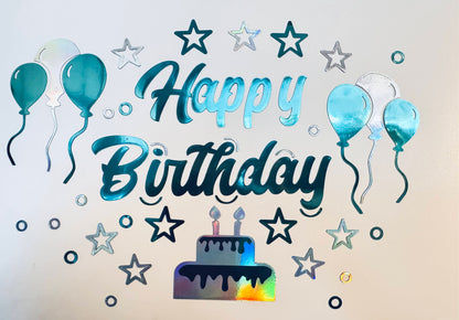 Happy Birthday Cruise Door Magnets | Balloons, Stars, Cake Decor