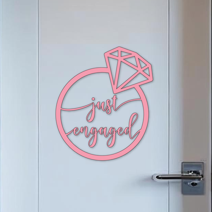 Just Engaged Cruise Door Magnet Set: Diamond Ring Cabin Decor