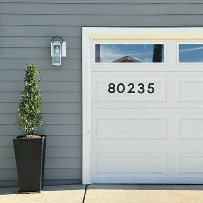 Magnetic (flexible) Numbers - 6 inch tall, for garage, house, office, apartment, hotel, restaurant, bar, cafe, kitchen, Weather Resistant UV Vinyl, Black or White.