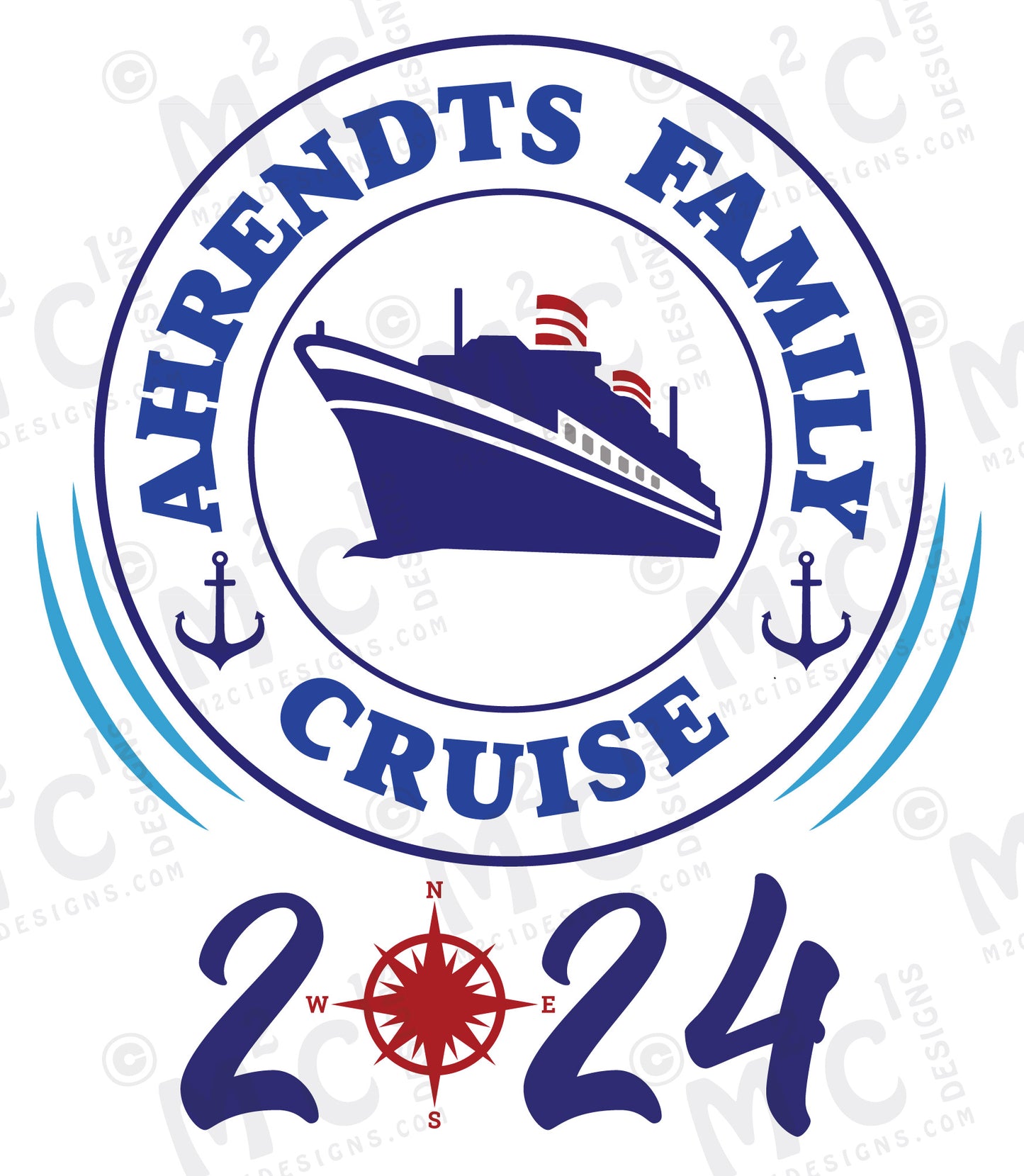 Personalized Cruise Magnet Set: Family, Friends, Anniversary, Birthday