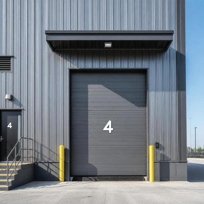 Heavy Duty 11" Magnetic Warehouse & Facility Numbers, Dock Door and Building Numbers, Reflective Available