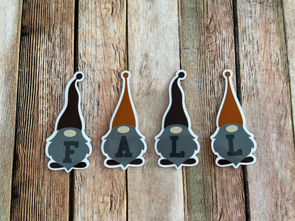 Gnomes Fall Word Magnets Set of 4 | Fall Decorations | Fall Magnets image 0