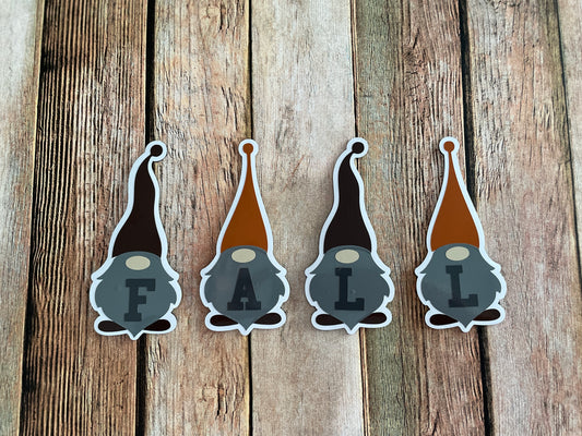 Gnomes Fall Word Magnets Set of 4 | Fall Decorations | Fall Magnets image 0