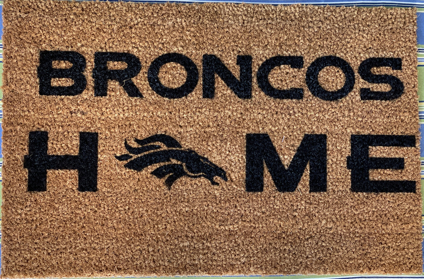Denver Broncos Door Mat | Welcome Mat | Colorado Door Mat image 2