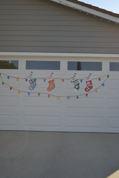 Personalized Christmas Stocking Garage Magnets - Christmas Stockings - Merry Chr image 13