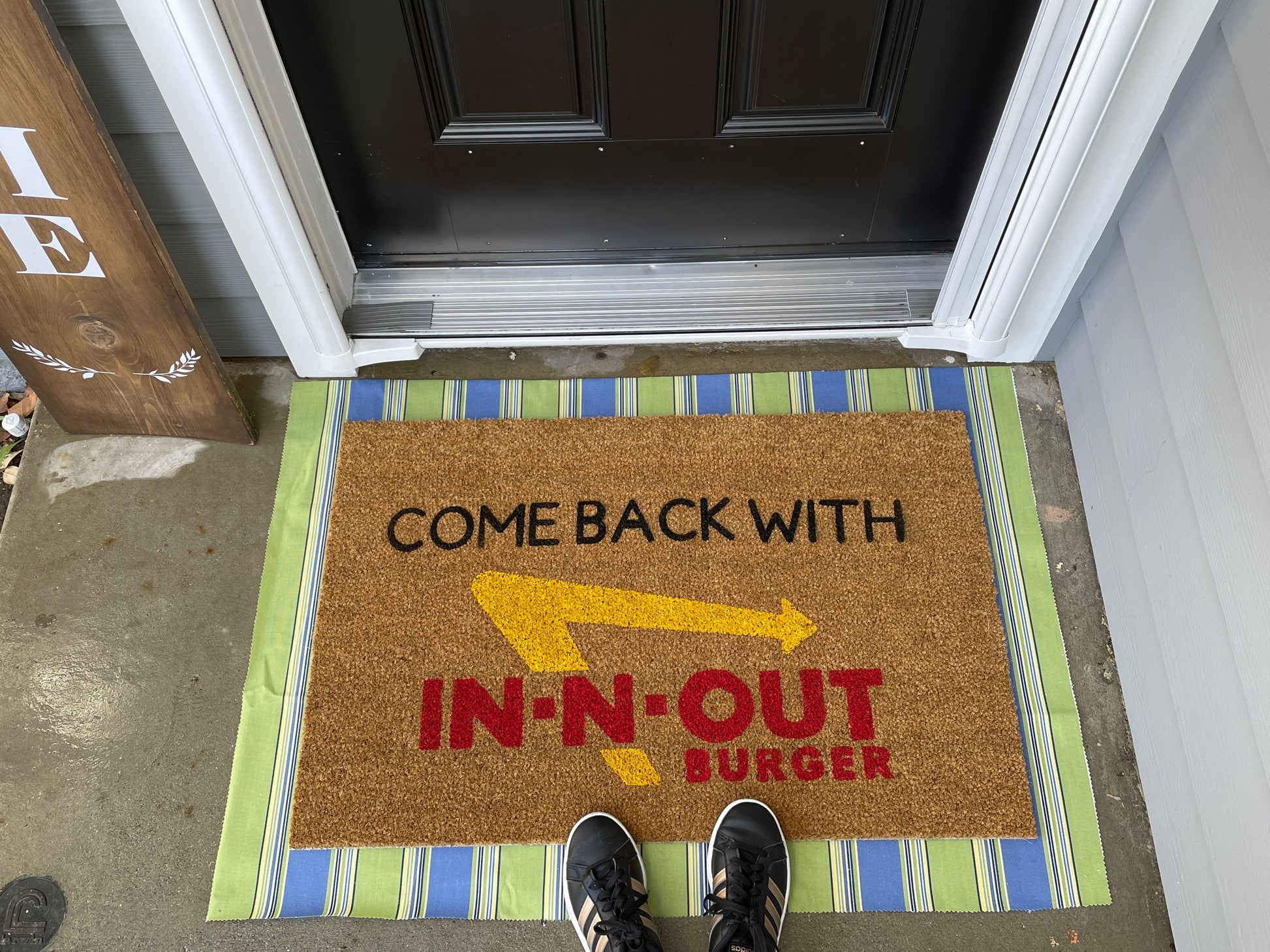 Come Back With IN-N-Out Door Mat | Welcome Mat | Funny Door Mat | Funny Gift image 3