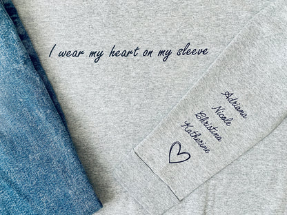 I wear my heart on my sleeve sweatshirt image 2