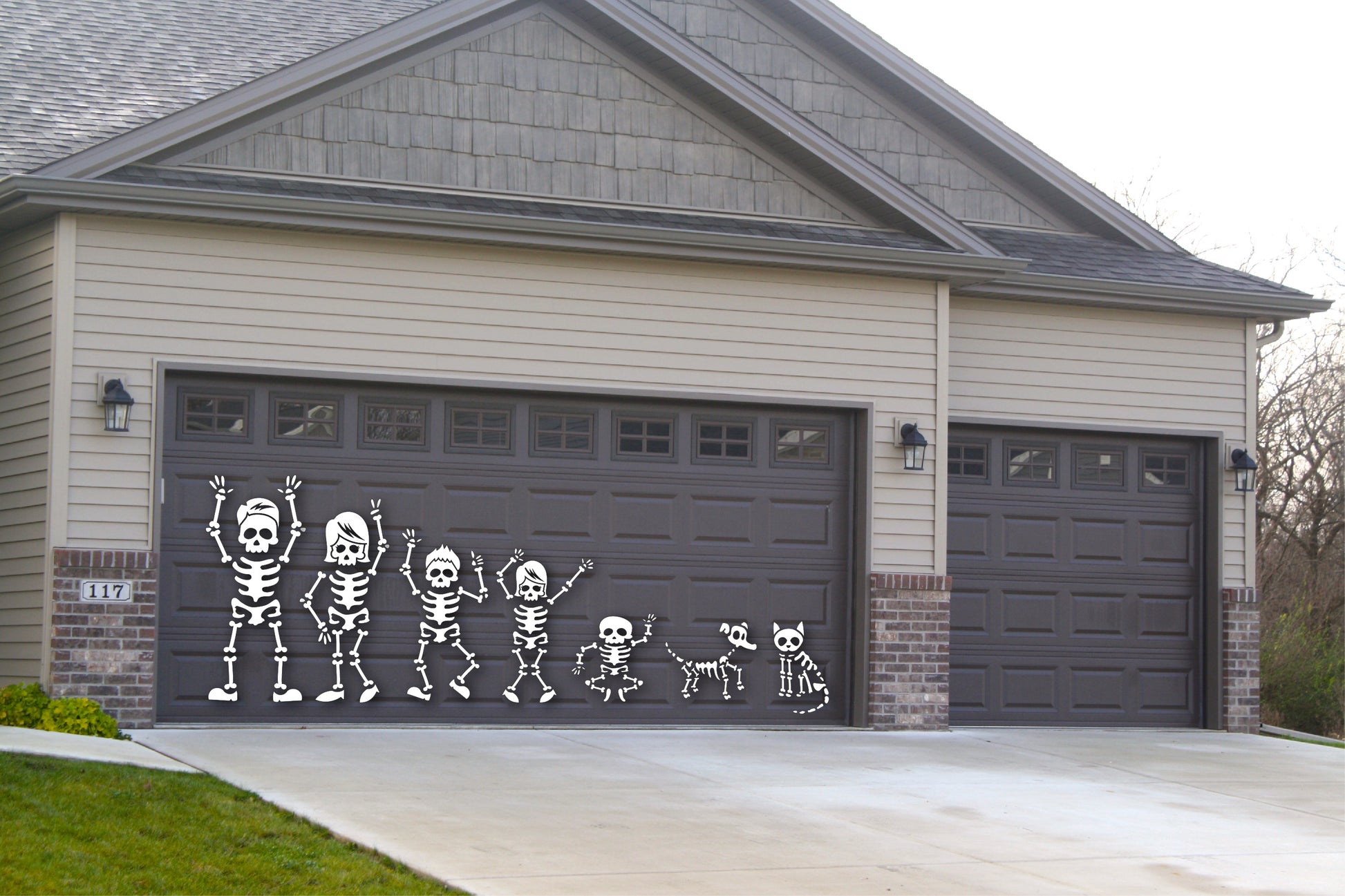 Life Sized Skeleton Family Magnet Decorations for Halloween | Large Skeleton Mag image 3