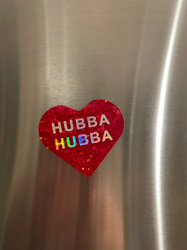 Red Plaid Conversation Candy Hearts fridge magnets image 8