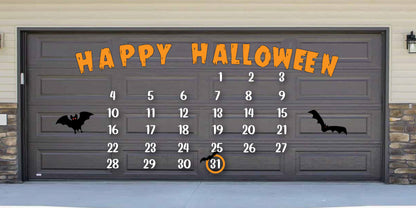 Happy Halloween Countdown Garage Door Magnets image 1