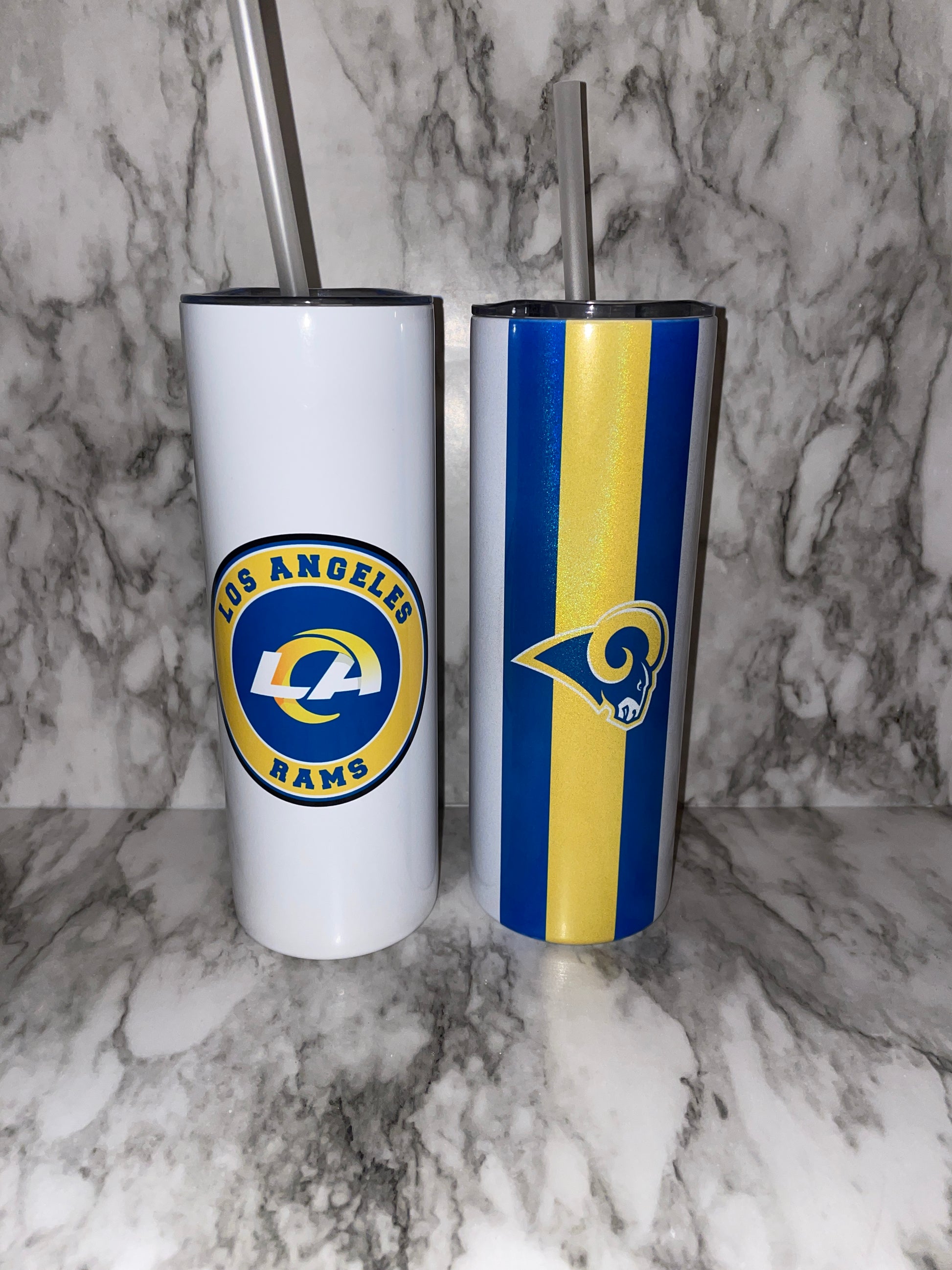 Los Angeles Rams Football 20/ 25 oz tumbler | Super Bowl Tumbler image 0