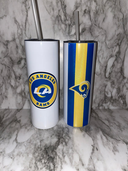 Los Angeles Rams Football 20/ 25 oz tumbler | Super Bowl Tumbler image 0