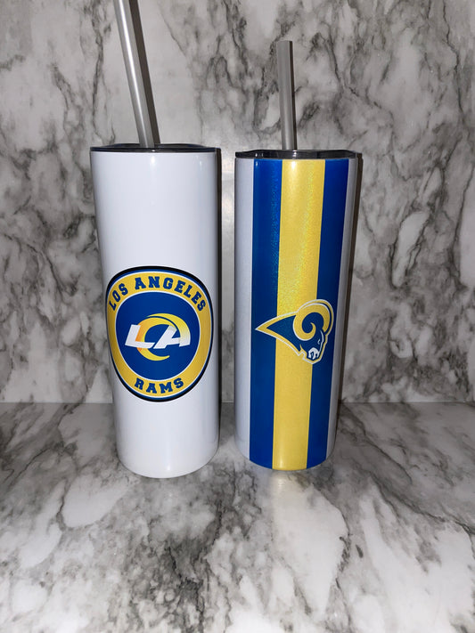 Los Angeles Rams Football 20/ 25 oz tumbler | Super Bowl Tumbler image 0