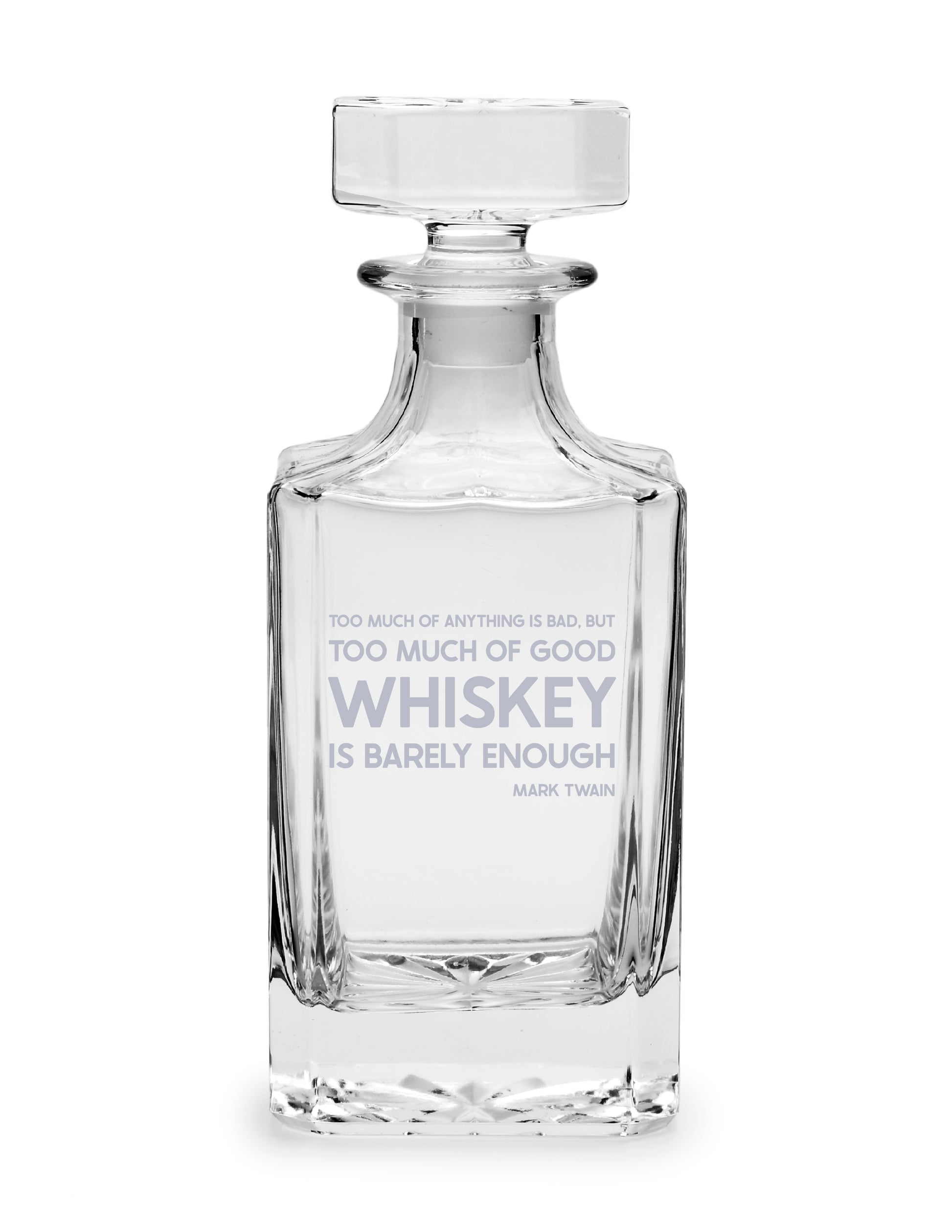 Personalized Etched Glass Whiskey Decanter/ Groomsmen Gift image 6