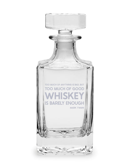 Personalized Etched Glass Whiskey Decanter/ Groomsmen Gift image 6