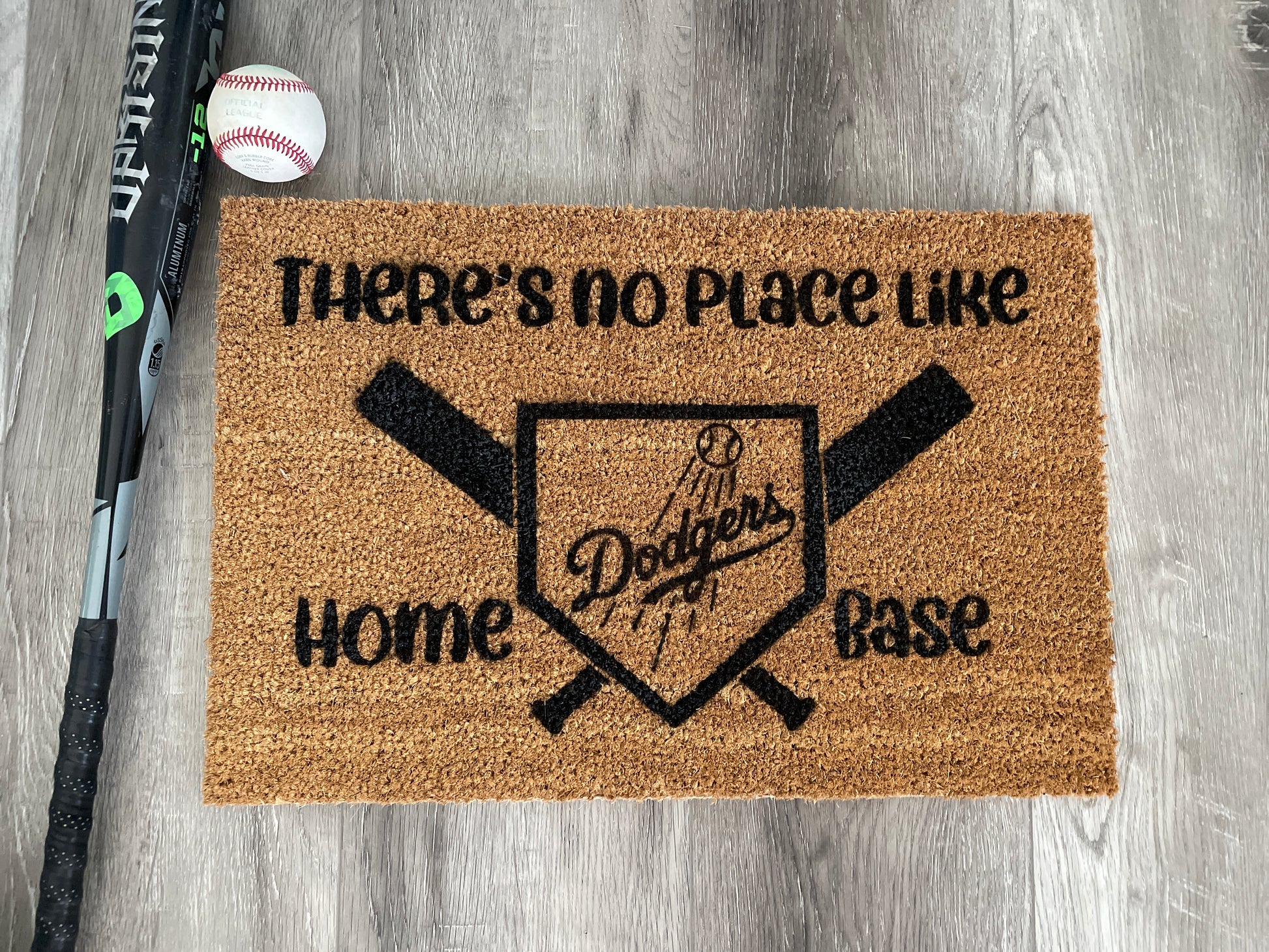 LA Dodgers There's no place like Home Base Doormat image 1