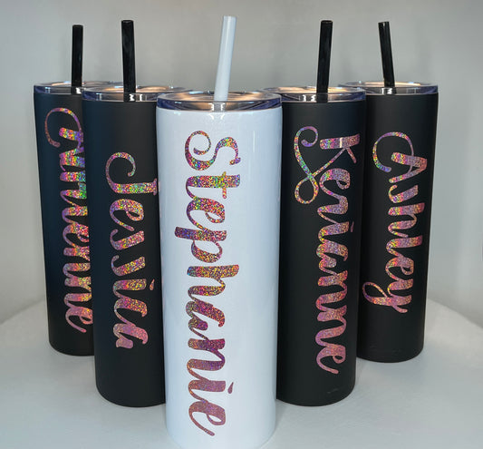 Personalized Bridal Party 20 oz Tumbler | Bachelorette Tumblers image 0