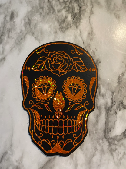 Sugar Skull Day of the Dead Magnets | Halloween Skull Magnets image 6