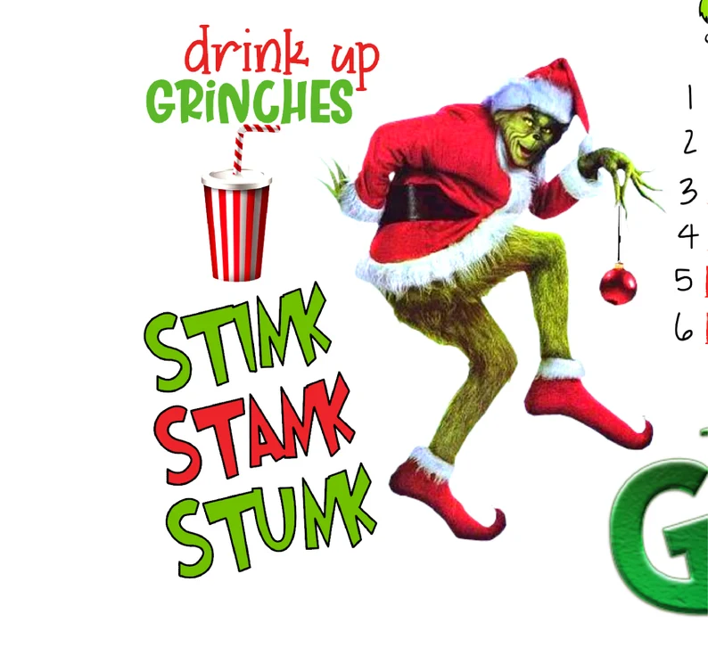 The Grinch Christmas Collage Tumbler | Grinchmas Tumbler | Dr. Suess Tumbler image 6