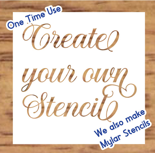 Custom stencil (1x Use) with your design, image, text, or logo. image 0
