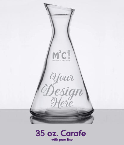 Carafe Glass Etching, Bulk Order Glass Etching, Personalized Glass image 10