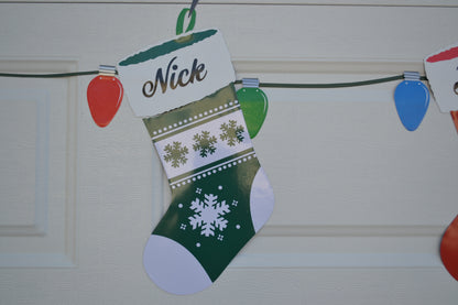 Personalized Christmas Stocking Garage Magnets - Christmas Stockings - Merry Chr image 14