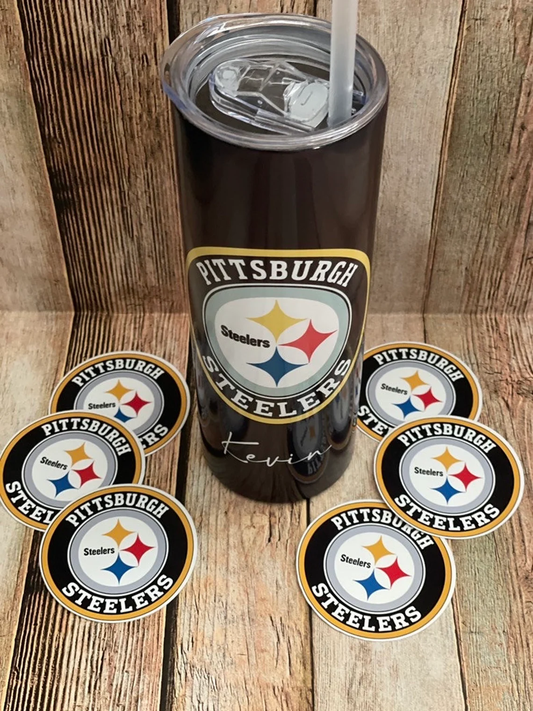 Pittsburgh Steelers Tumbler | National Football League | Personalized Tumbler image 0