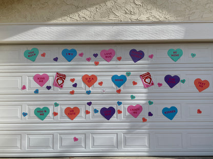 Large Conversation Candy Heart Magnets | SweetHeart Magnets | Valentines Magnets image 1