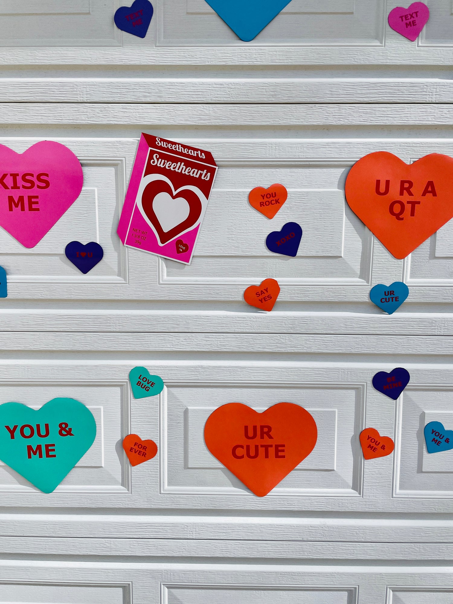 Large Conversation Candy Heart Magnets | SweetHeart Magnets | Valentines Magnets image 0