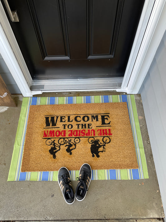 Stranger Things Welcome to the Upside Down Door Mat image 0