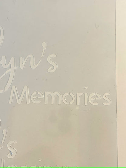 Custom stencils in reusable Mylar - images, text, logos, graphics. Woodworking, image 5