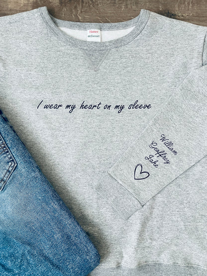 I wear my heart on my sleeve sweatshirt image 3