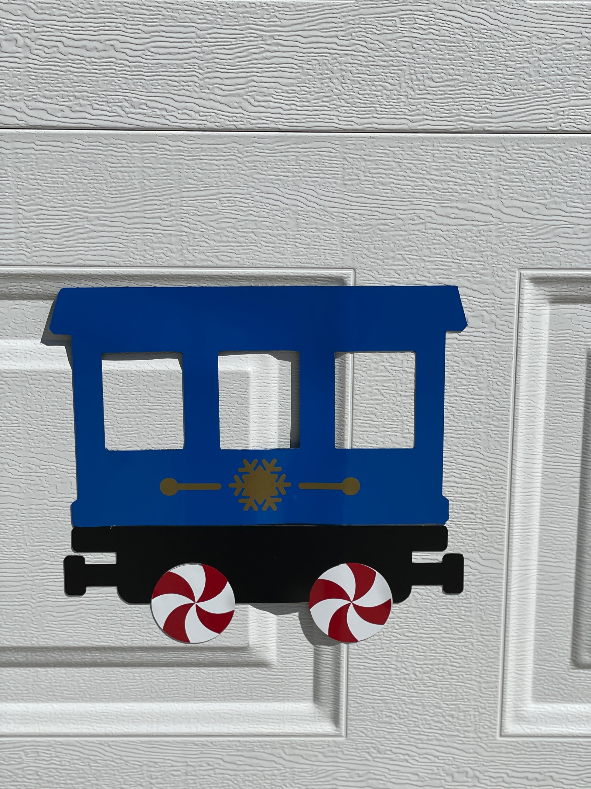 Santa's Train set with sled Magnet decorations | Garage Door | Train Set image 6