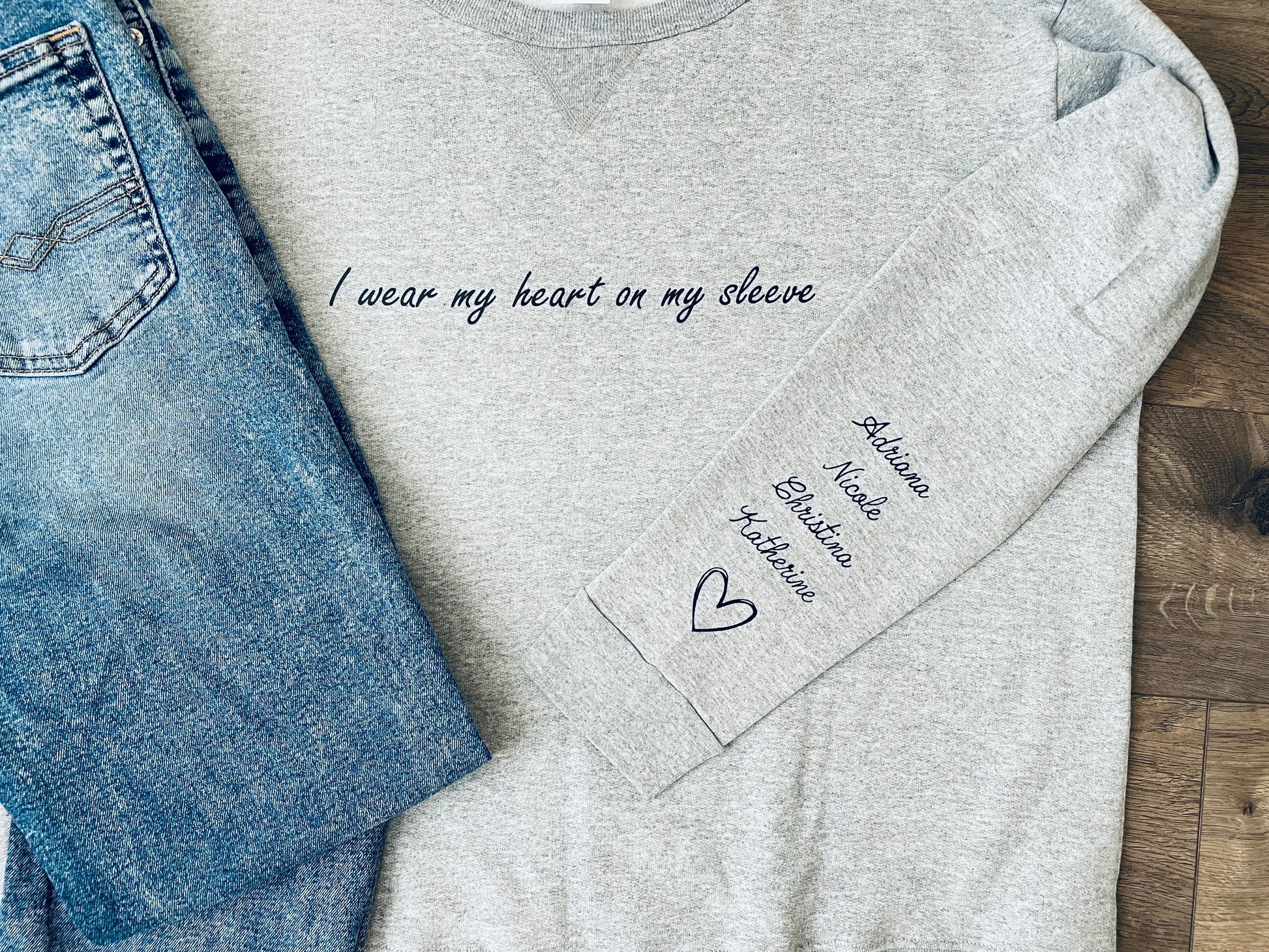 I wear my heart on my sleeve sweatshirt image 7