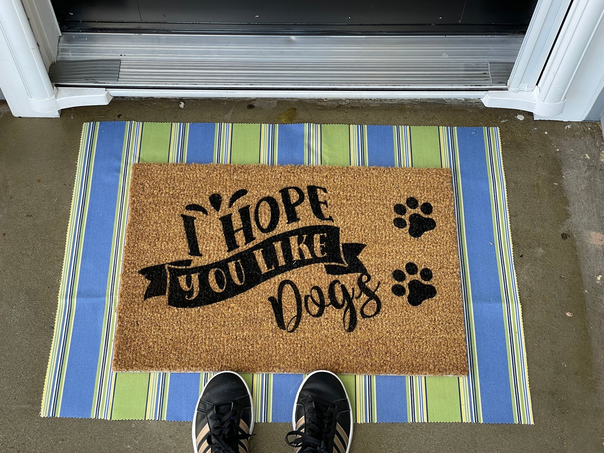 I Hope you Like Dogs Door Mat | Welcome Mat | Funny Door Mat image 1