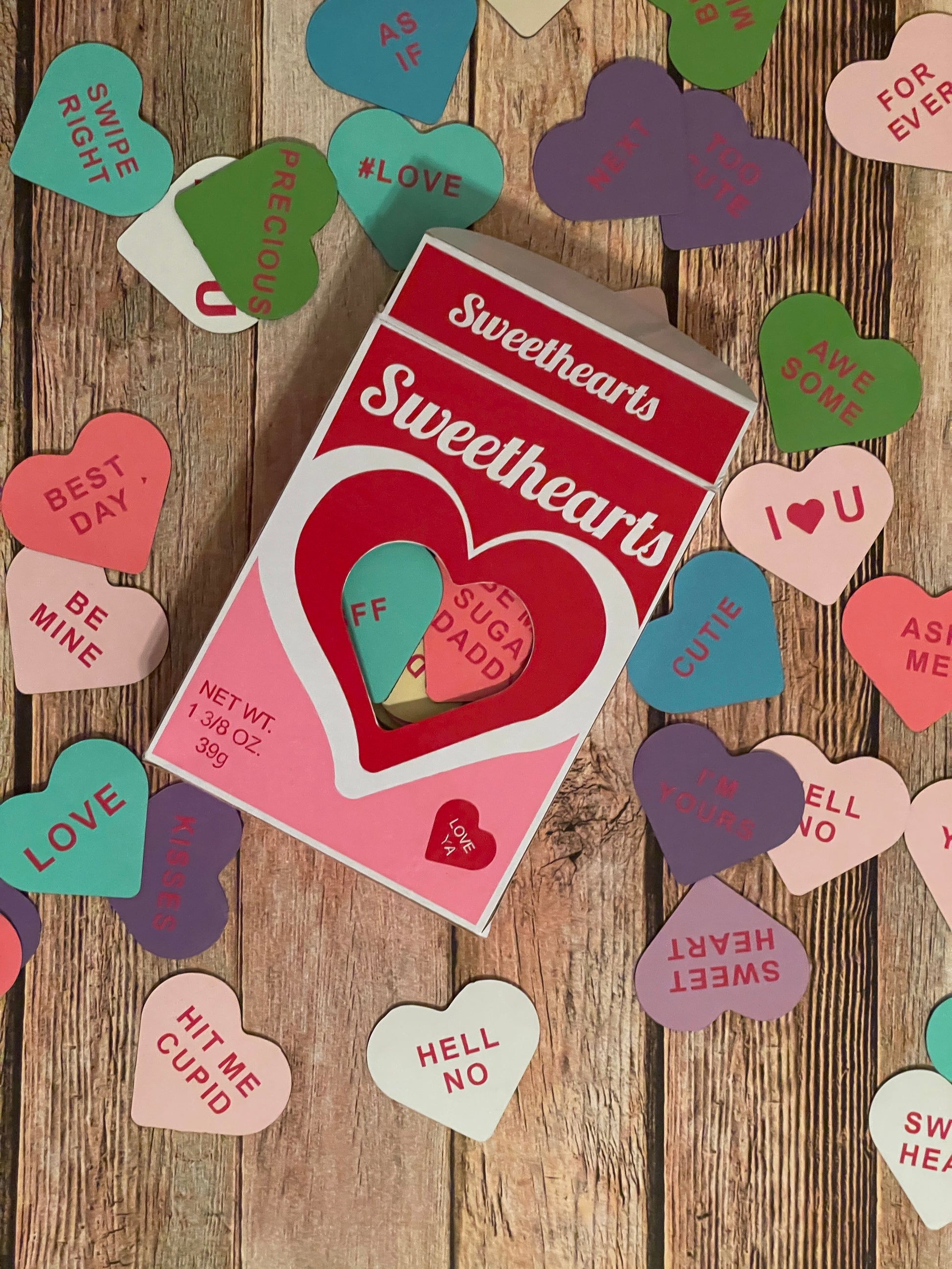 Personalized Fridge Magnets Conversation Candy Hearts | SweetHeart Magnets image 1