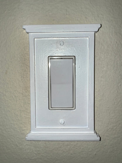 Handcrafted Craftsman Style Wood Cover Plate for Light Switches, Outlet Covers image 9