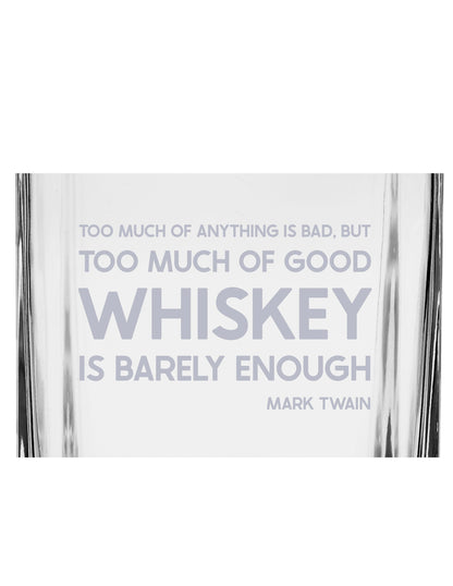 Laser Engraved Whiskey Decanter: Personalized Barware Gift