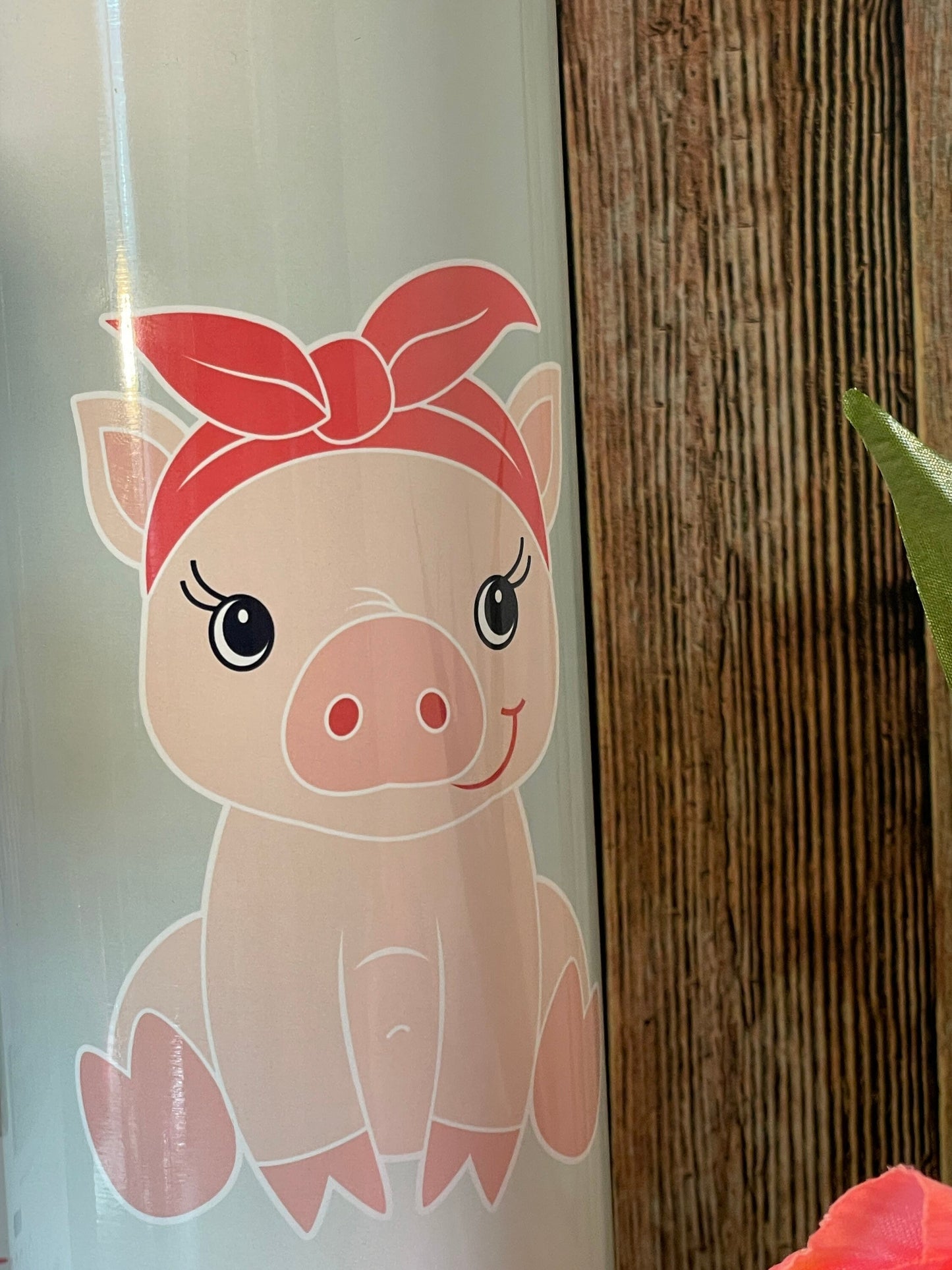 Pig Bandana Tumbler: Insulated Stainless Steel Drinkware