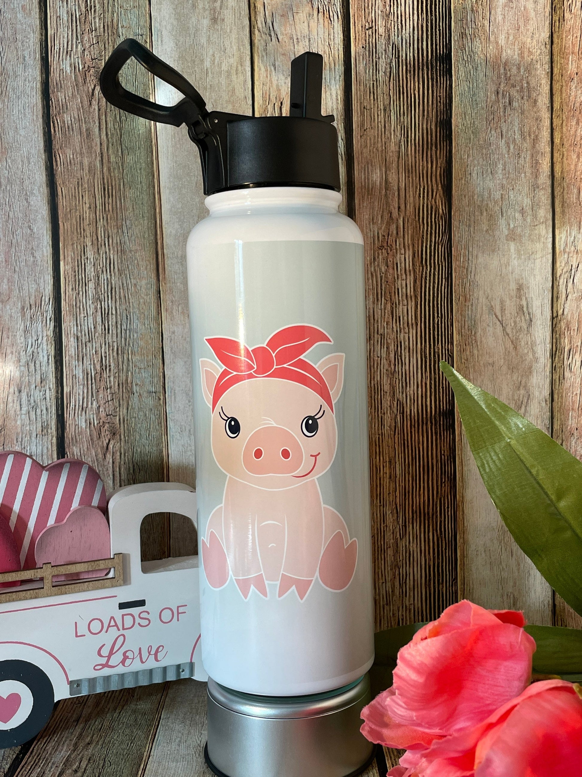 Pig Bandana Tumbler: Insulated Stainless Steel Drinkware