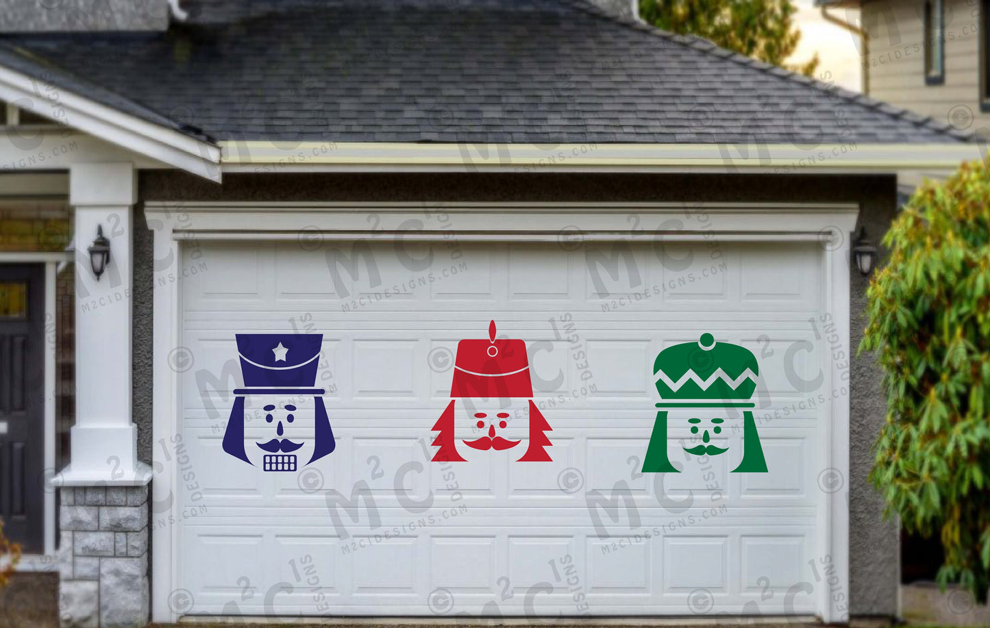 Nutcracker Christmas Garage Door Magnets — Festive Holiday Decor Sets
