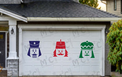 Nutcracker Christmas Garage Door Magnets — Festive Holiday Decor Sets