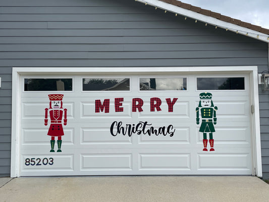 Nutcracker Christmas Garage Door Magnets — Festive Holiday Decor Sets