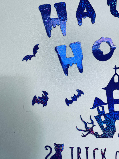 Haunted House Cruise Ship Magnets, Trick or Treat, Flying bats