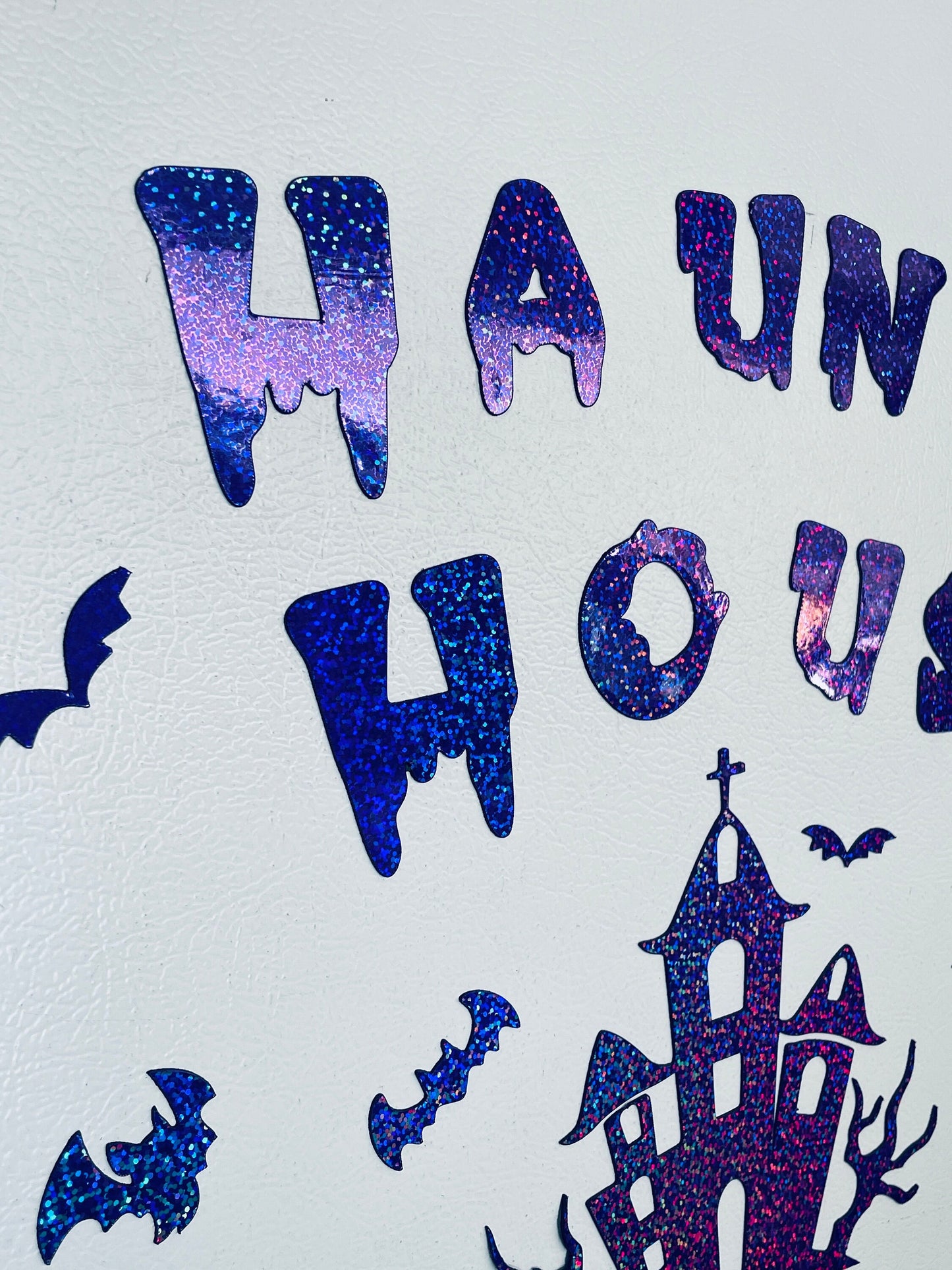 Haunted House Cruise Ship Magnets, Trick or Treat, Flying bats